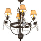 2nd Ave Lighting Antonia 26" Wide 4 LT Chandelier in Chestnut Finish