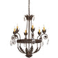 2nd Ave Lighting Antonia 26" Wide 6 Light Chandelier in Gilded Tobacco Finish