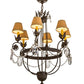 2nd Ave Lighting Antonia 28" Wide 6 LT Chandelier in Chestnut Finish