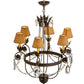 2nd Ave Lighting Antonia 28" Wide 6 LT Chandelier in Chestnut Finish