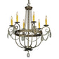 2nd Ave Lighting Antonia 28.5" 6 LT Crystal Chandelier in Corinth Finish