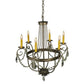2nd Ave Lighting Antonia 28.5" 6 LT Crystal Chandelier in Corinth Finish