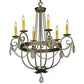 2nd Ave Lighting Antonia 28.5" 6 LT Crystal Chandelier in Corinth Finish