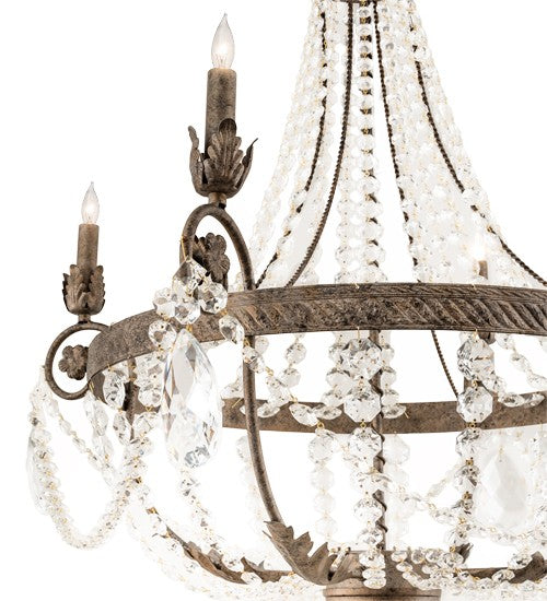 2nd Ave Lighting Antonia 34" Wide 4 Light Chandelier in Corinth Finish