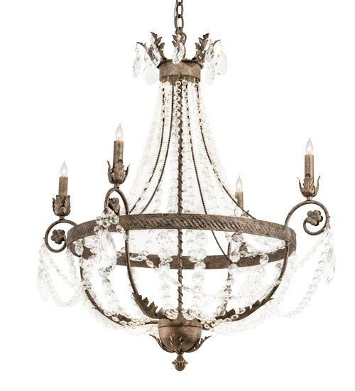 2nd Ave Lighting Antonia 34" Wide 4 Light Chandelier in Corinth Finish