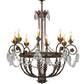 2nd Ave Lighting Antonia 38" Wide 8 Light Chandelier in Antiquity Finish