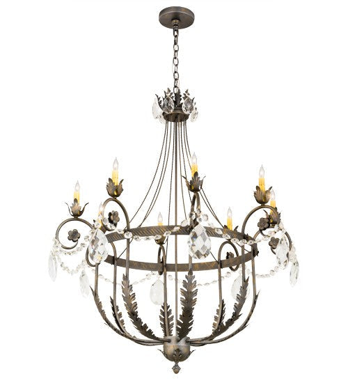 2nd Ave Lighting Antonia 40" Wide 8 Light Chandelier in French Bronze Finish