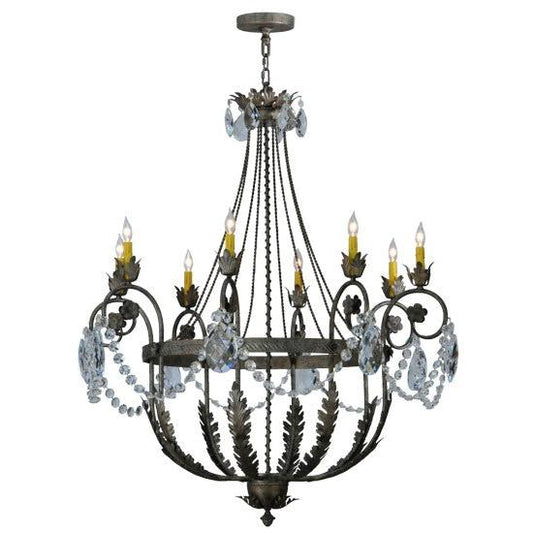 2nd Ave Lighting Antonia 43" Long 8 LT Chandelier in Corinth Finish