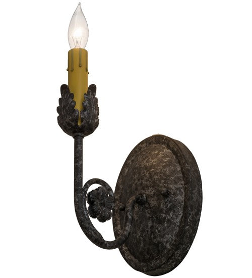 2nd Ave Lighting Antonia 5" Wall Sconce in Graphite Pewter Finish