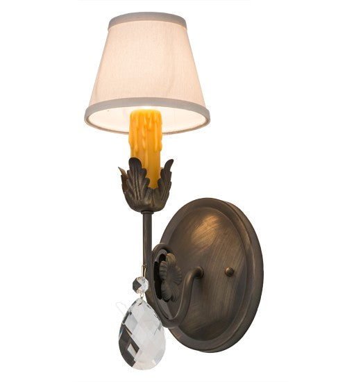 2nd Ave Lighting Antonia 5" Wall Sconce in Matte Antique Brass Finish