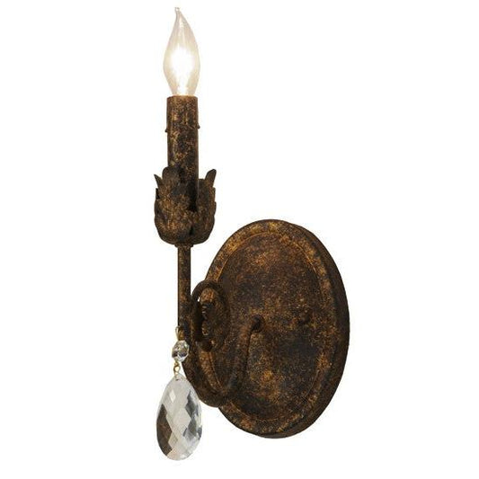 2nd Ave Lighting Antonia 5" Wide 1 Light Wall Sconce in Old Gold Finish