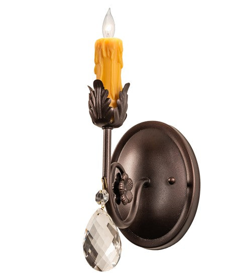 2nd Ave Lighting Antonia 5" Wide Wall Sconce in Mahogany Bronze Finish