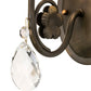 2nd Ave Lighting Antonia 5" Wide Wall Sconce in Matte Antique Brass Finish