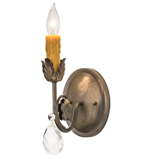 2nd Ave Lighting Antonia 5" Wide Wall Sconce in Matte Antique Brass Finish