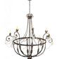 2nd Ave Lighting Antonia 58" Wide 8 Light Chandelier in Chestnut Finish