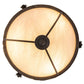 2nd Ave Lighting Arabesque 17" Semi-Flushmount With Copper Rust Finish