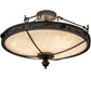 2nd Ave Lighting Arabesque 26" Wide Semi-Flushmount in Smoke Finish