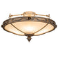 2nd Ave Lighting Arabesque 27.5" Wide Flushmount in French Bronze Finish