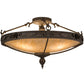 2nd Ave Lighting Arabesque 28" Semi-Flushmount in Gilded Tobacco Finish