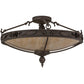 2nd Ave Lighting Arabesque 28" Semi-Flushmount in Gilded Tobacco Finish