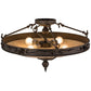 2nd Ave Lighting Arabesque 28" Semi-Flushmount in Gilded Tobacco Finish