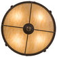 2nd Ave Lighting Arabesque 28" Semi-Flushmount in Gilded Tobacco Finish