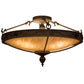 2nd Ave Lighting Arabesque 28" Semi-Flushmount in Gilded Tobacco Finish