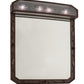 2nd Ave Lighting Arabesque 30" Lighted Vanity Mirror in Delta Frost Finish