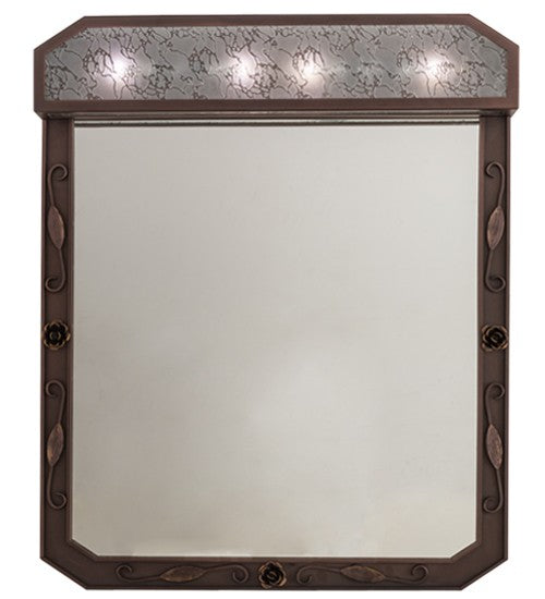 2nd Ave Lighting Arabesque 30" Lighted Vanity Mirror in Delta Frost Finish