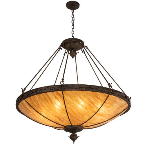 2nd Ave Lighting Arabesque 48" Wide Inverted Pendant With Baroque Finish