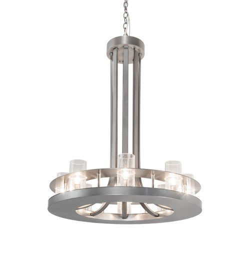 2nd Ave Lighting Arion 28" Wide 8 Light Chandelier in Nickel Finish