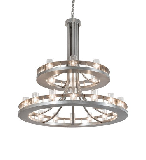 2nd Ave Lighting Arion 52" Wide 24 Light Chandelier in Nickel Finish