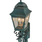 2nd Ave Lighting Arnette 9" Lantern Wall Sconce in Golden Verdi Finish