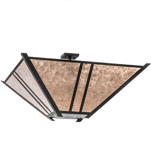 2nd Ave Lighting Arta 48" Square Pendant in Chestnut Finish