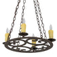 2nd Ave Lighting Ashley 20" Wide 4 LT Chandelier in Classic Rust Finish