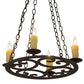 2nd Ave Lighting Ashley 20" Wide 4 LT Chandelier in Classic Rust Finish