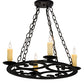 2nd Ave Lighting Ashley 20" Wide 4 Light Chandelier in Blackwash Finish