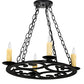 2nd Ave Lighting Ashley 20" Wide 4 Light Chandelier in Blackwash Finish