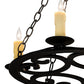 2nd Ave Lighting Ashley 20" Wide 4 Light Chandelier in Blackwash Finish