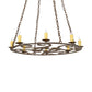 2nd Ave Lighting Ashley 42" 8-Light E12 Base Rustic Iron Chandelier