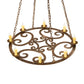 2nd Ave Lighting Ashley 42" 8-Light E12 Base Rustic Iron Chandelier