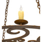 2nd Ave Lighting Ashley 42" 8-Light E12 Base Rustic Iron Chandelier