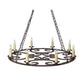 2nd Ave Lighting Ashley 42" 8-Light E12 Base Rustic Iron Chandelier