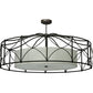 2nd Ave Lighting Aspen 53" Wide Semi-Flushmount in Antique Rust Finish