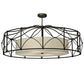 2nd Ave Lighting Aspen 53" Wide Semi-Flushmount in Antique Rust Finish