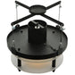 2nd Ave Lighting Atlantis 18" 1-Light E26 Base Contrail Mist Idalight Lens Antique Brass Pendant