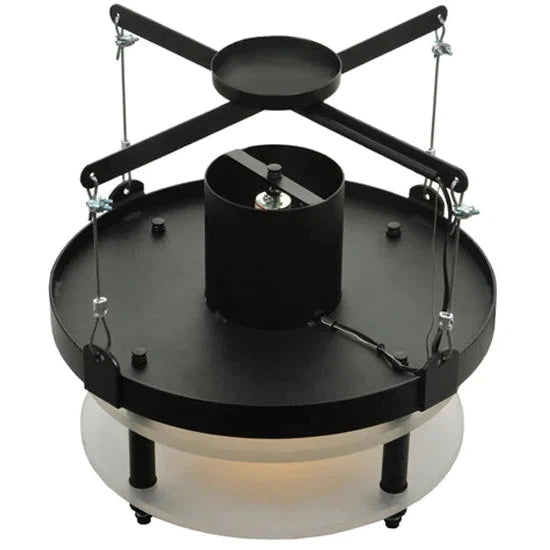 2nd Ave Lighting Atlantis 18" 1-Light E26 Base Contrail Mist Idalight Lens Antique Brass Pendant