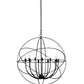 2nd Ave Lighting Atom Enerjisi 36” Wide 12 LT Chandelier in Nickel and Solar Black Finish