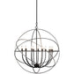 2nd Ave Lighting Atom Enerjisi 36” Wide 12 LT Chandelier in Nickel and Solar Black Finish