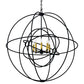 2nd Ave Lighting Atom Enerjisi 43" WIde 8 LT Chandelier in Midnight Finish